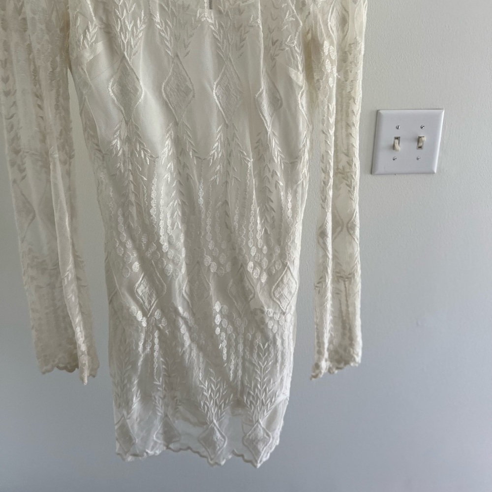 Boho lace long sleeve dress from urban outfitters size small worn once no stains